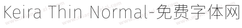 Keira Thin Normal字体转换